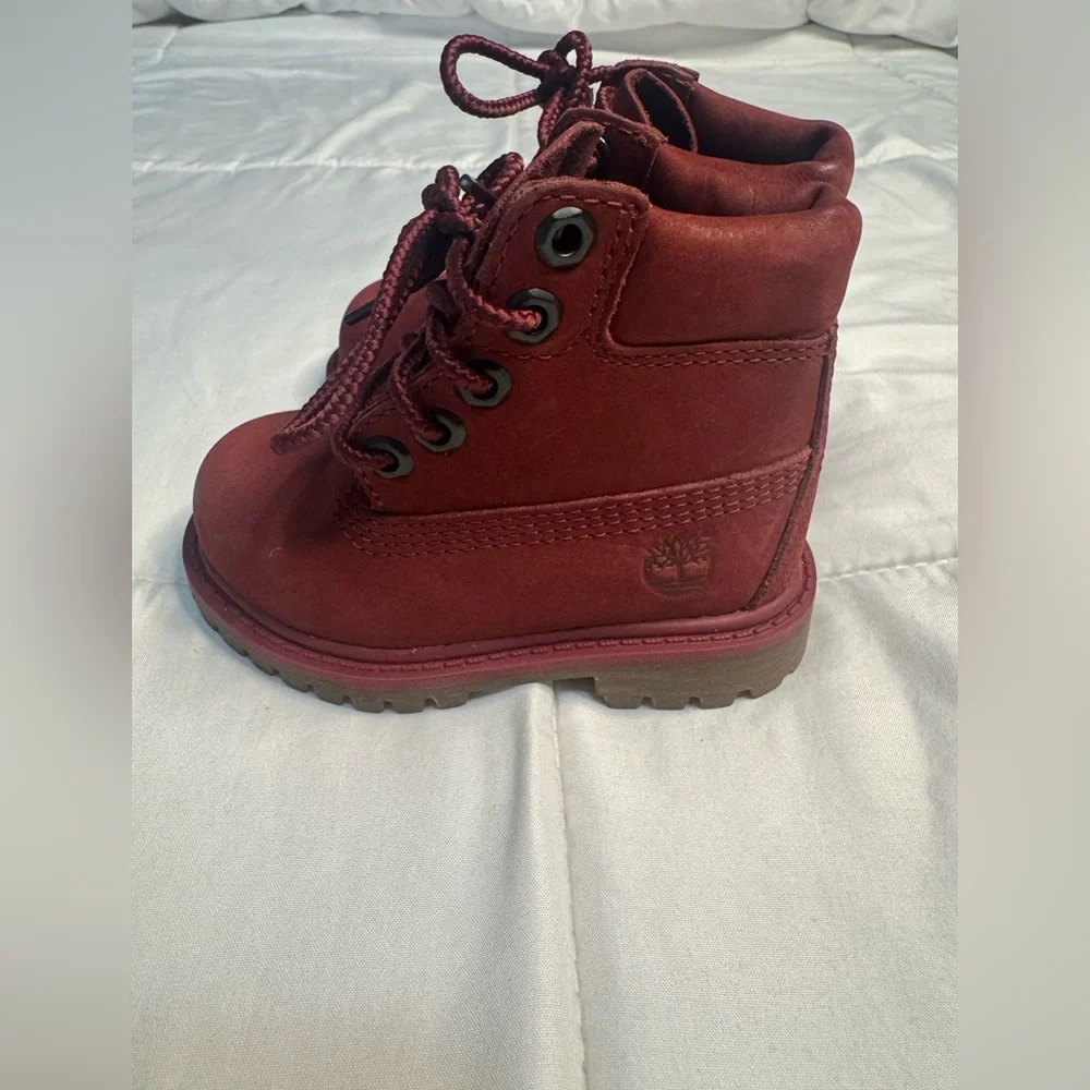 Timberland A14UN Classic Boot RED LACE Ir > UP TODDLER size 4